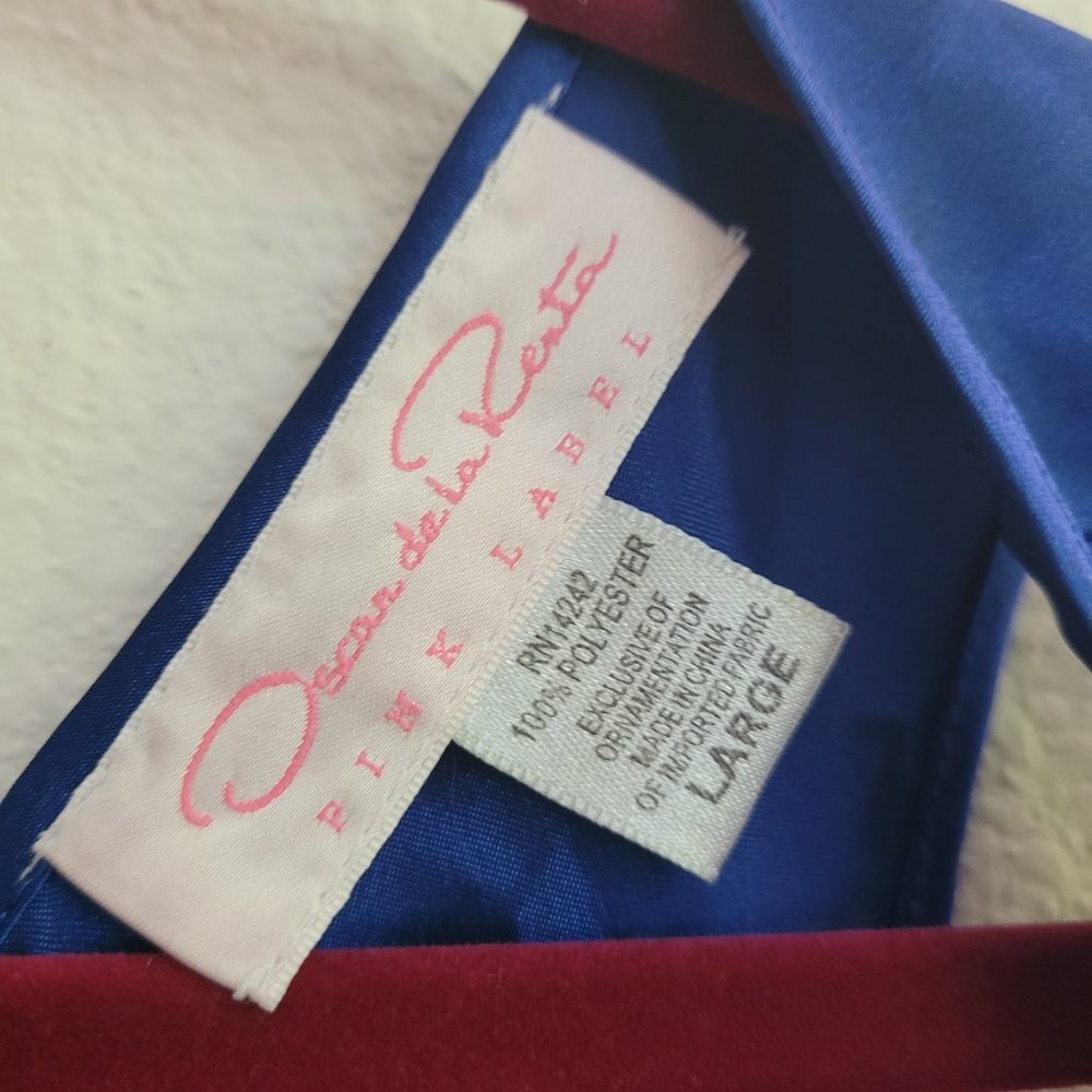 Oscar de la Renta Pink Label Satin Top Large Layering Camisole Sleepwear - Picture 3 of 6